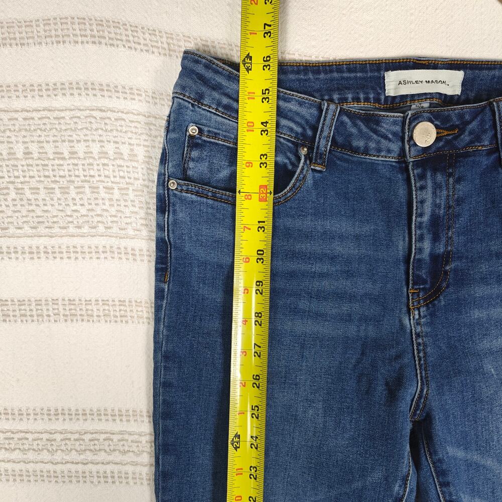 Ashley Mason High Rise Skinny Jeans Medium Wash Size 15 - Picture 4 of 9